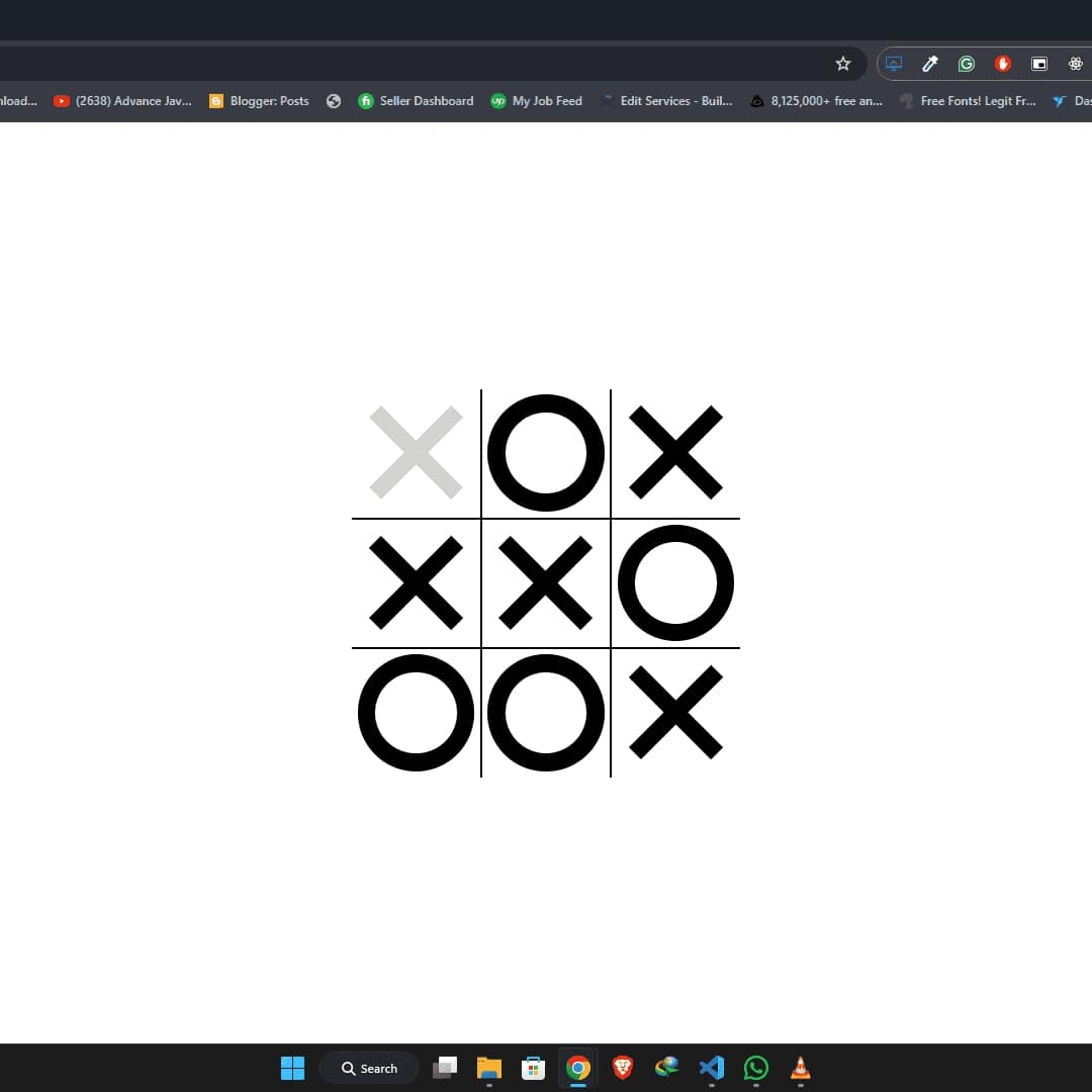 tic tac toe Website